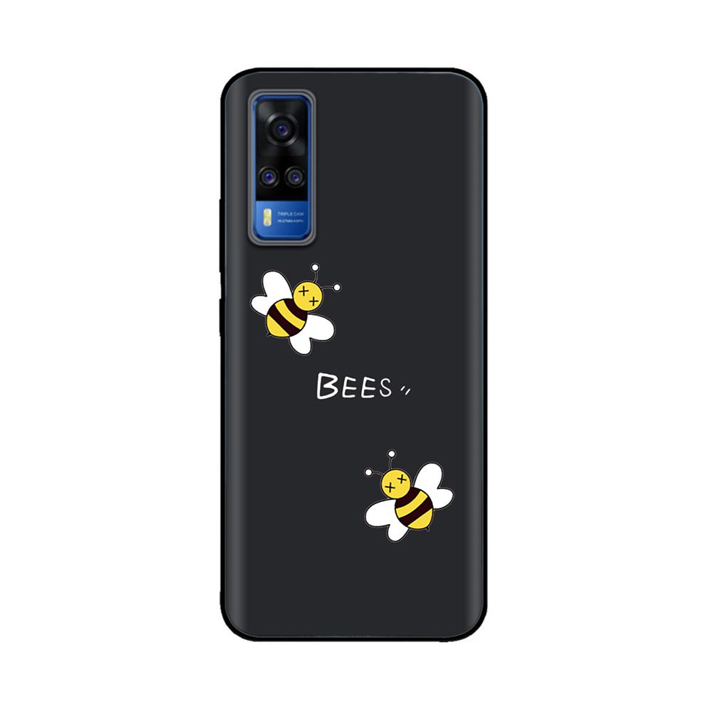 Für vivo Y31 2021 Hülle Weiche Schwarze Silikon Rückabdeckung Fundas Für Vivo Y51a Y51 2020 Dezember V2030 Y 51 VivoY31 V2036 Handyhülle