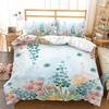Pink Floral Duvet Cover Japanese Cherry Blossoms Theme Bedding Set Spring Romantic Quilt Cover For Girl Microfiber Bedspread
