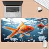 Premium Desk Mouse Pad Minimal Desk Mat Smooth Cloth Surface Stable Rubber Base for Gaming PC Laptop Keyboard Setup Professional