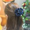 Flower Grabbing Female Hairpin Headpiece Korean Edition Burnt Back Of Head Shark Clip Top 2024 New Hair Root