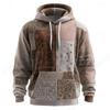 New Geometric Plaid Hoodie Sweatshirt Men Women Fashion Plus Size Hoodies Patchwork  Print Men Clothes  Oversized Tracksuit