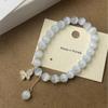 French Zircon Butterfly Cat's Eye Beaded Bracelet: Elegant High-End Fashion Hand Jewelry