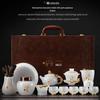 Premium Gold-Inlaid Jade Dragon Kung Fu Tea Set