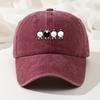Cartoon Sheep Print Baseball Cap Retro Washed Casual Hat Adjustable High Quality Dad Truck Fishing Hat for Men and Women