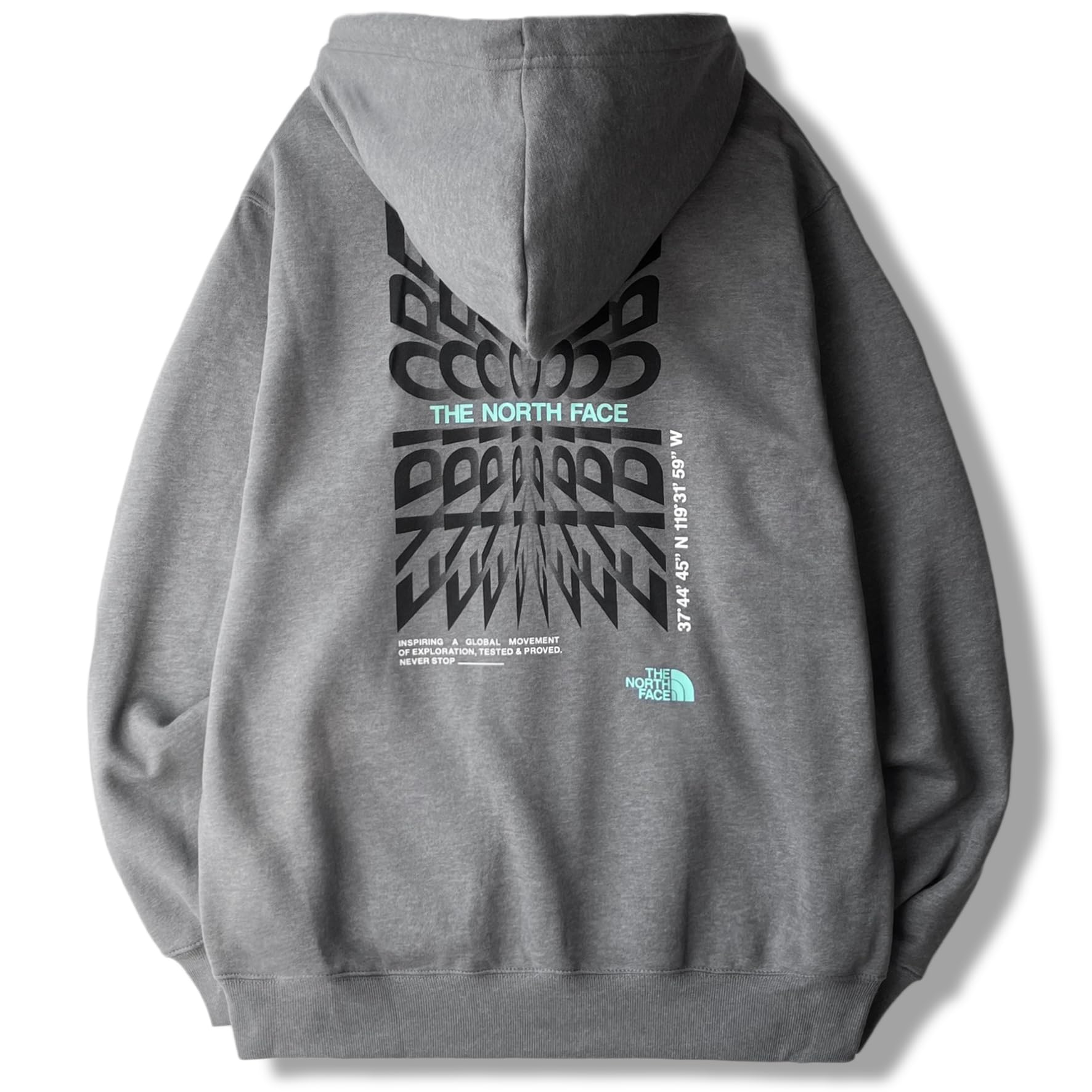 

The North Face Brand Proud Hoodie with Back Size XL Men s Print, Gray, [Used]