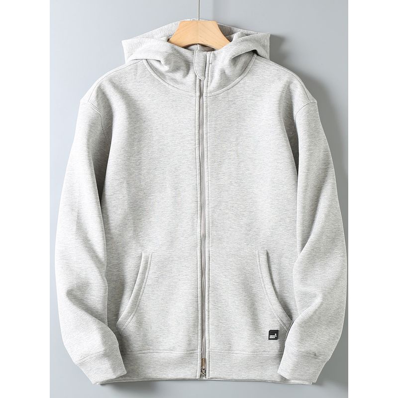 Original Export Designer Line Heavyweight Couple's Style Autumn Unisex High-End Basic Versatile Cardigan Sweatshirt Jacket