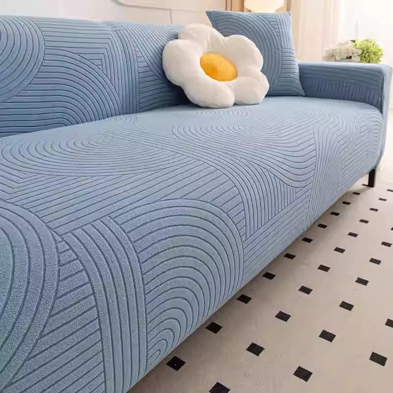 

Высокоэластичный флисовый чехол для дивана, всеобъемлющий универсальный чехол, новинка 2025 года, гофрированный рулон, защита от царапин кошек, чехол для дивана, трансграничный 45 * 45cm pillow cover [without core]