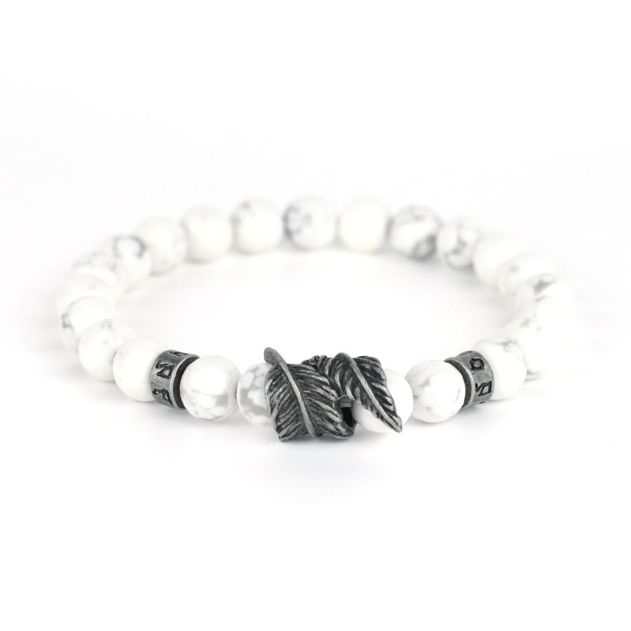 Vintage Feder Armband für Männer Sanskrit Mantra Armband Yoga Meditation Heilung Armband 8mm Lava Onyx Stein Kette Brazalete
