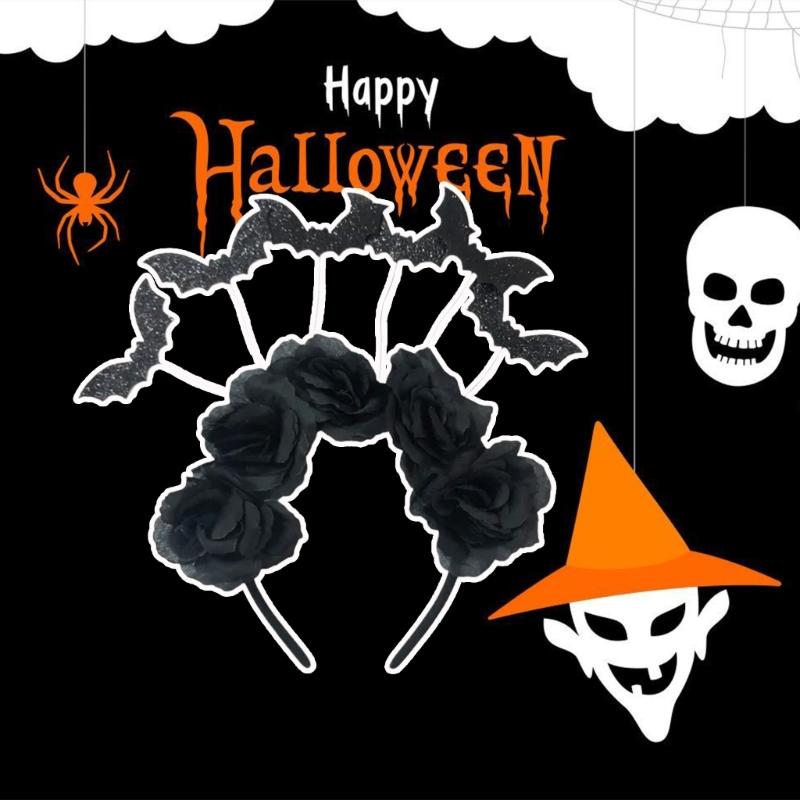 Unique Adult Bat Headwear With Glitter Headpieces For Halloween Fun Cosplay Costumes And Spooky Celebrations