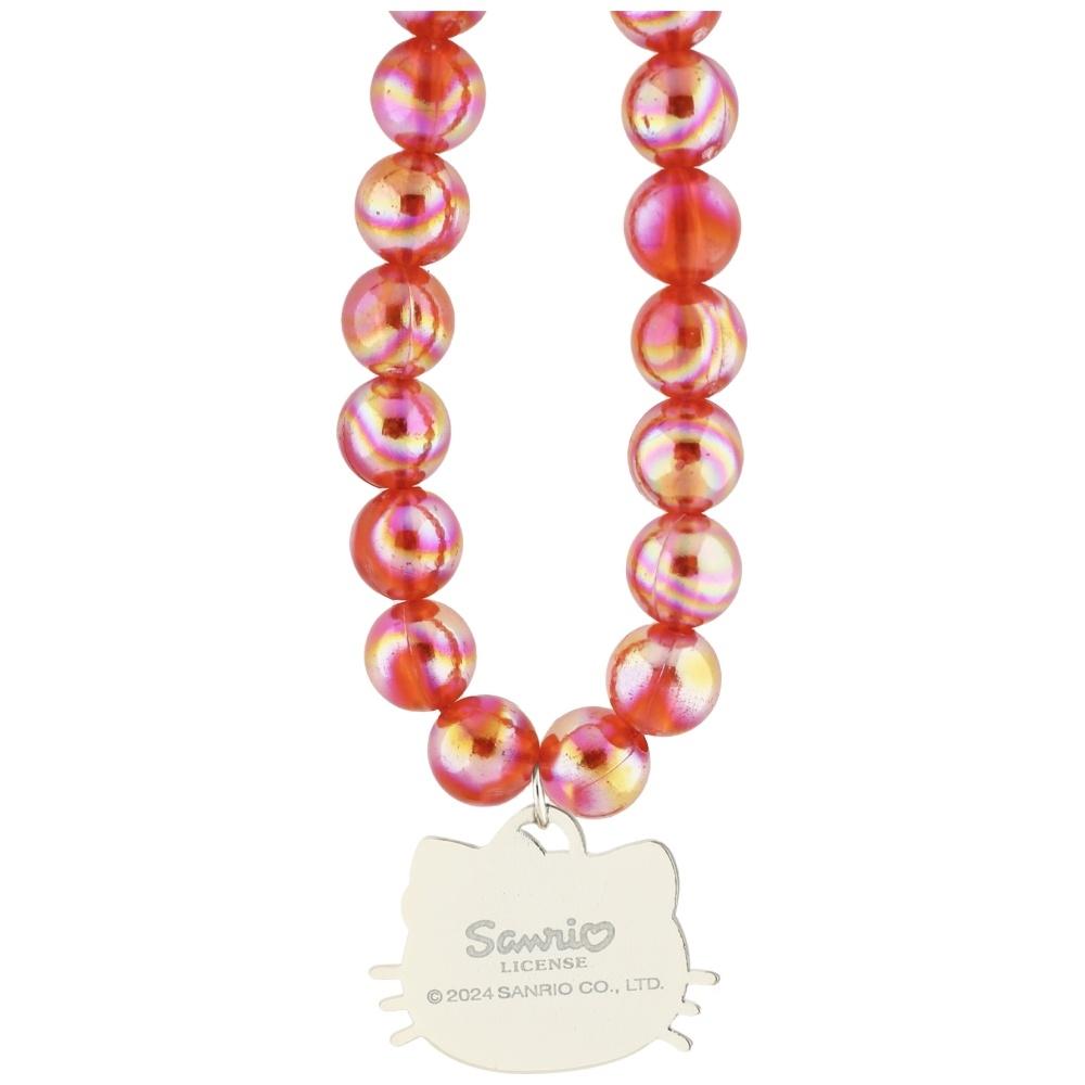 Hello Kitty Phone Charm Pearls Kitty Head Red