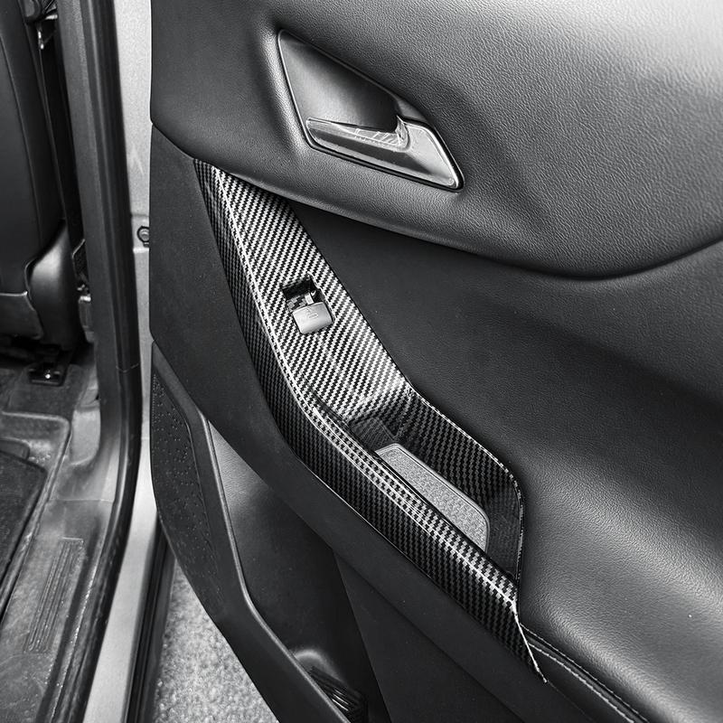 For Chevrolet Equinox 2025 2026 Carbon Fiber Window Button Frame Cover Trim Automotive Interior Accessories LHD