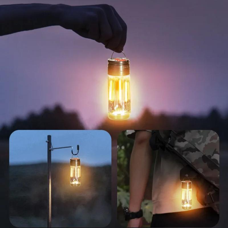 Multi Functional Camping Light, Outdoor LED Portable Handheld Light, Red Magnetic Work Light, Strong Flashlight