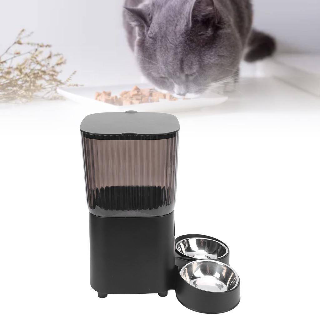 Automatic Cat Feeder Remote Control Timed Auto Pet Feeder Portion Control Smart Cat Food Dispenser for Home