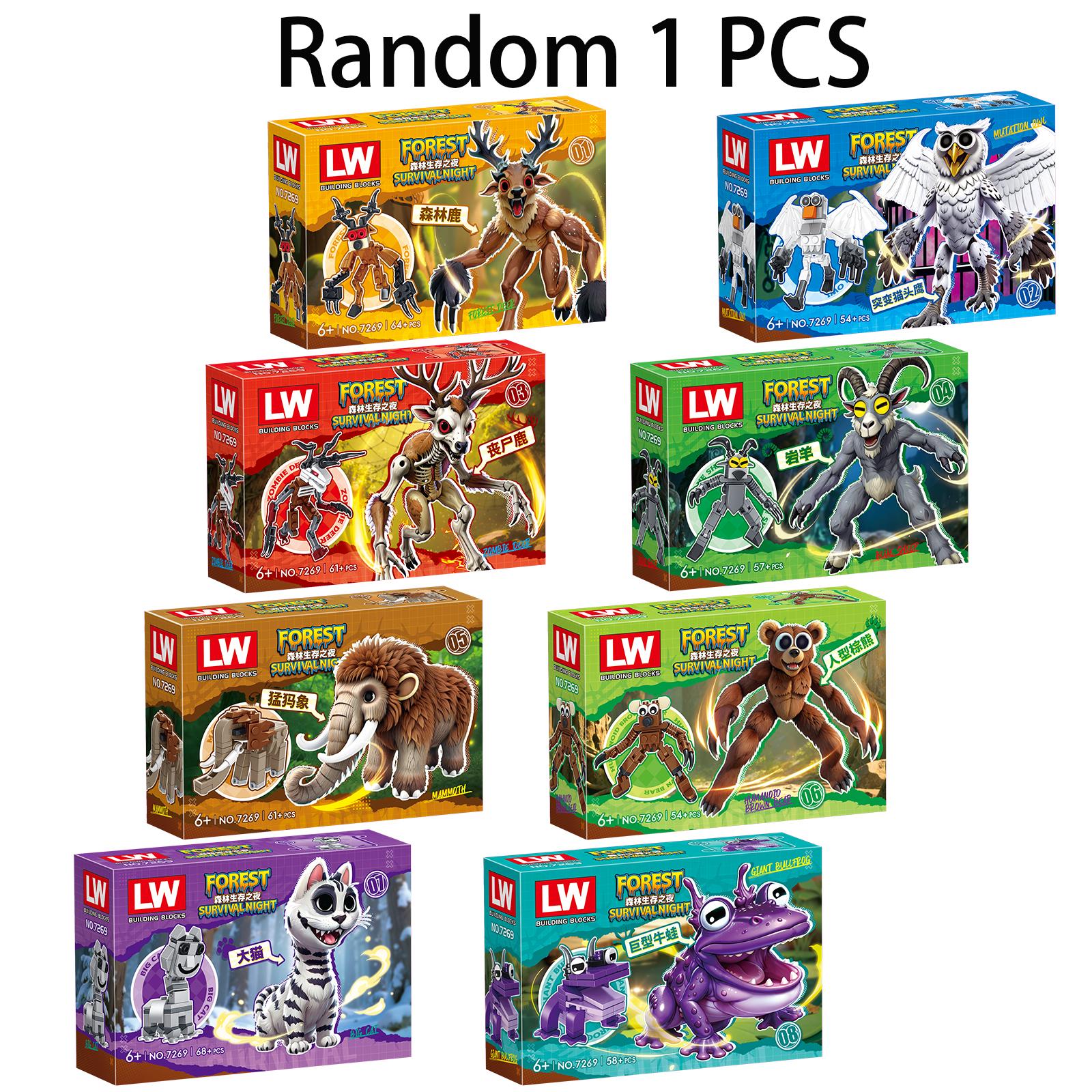 

Нетоксичний Набір Будівельних Блоків «99 Ночей у Лісі Олень» Модель для Збирання Блоків «99 Ночей у Лісі Олень Дитячі Іграшки Хелловінські Подарунки