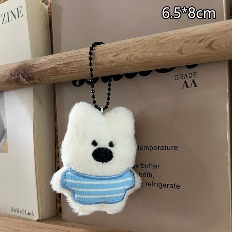 

Мягкая игрушка из мультфильма «Наша маленькая собака Вест-Хайленд» из трех серий, мягкая игрушка, кукла, брелок, рюкзак, подвеска, Decora, детские подарки as the picture