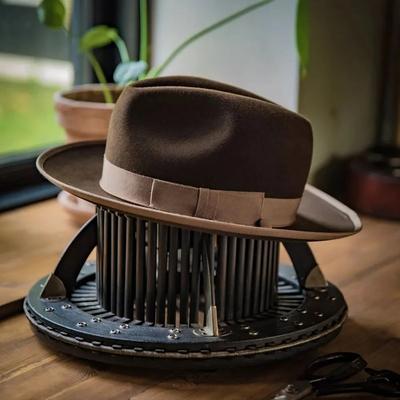 Modischer Fedora Sonnenschirm Gurtband Dekorative Woll-Zylinderhut Französischer Reiner Wollhut