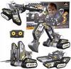 Plastic Construction Set Dk Cars 4-in-1 RC Excavator Tank, 176 Parts