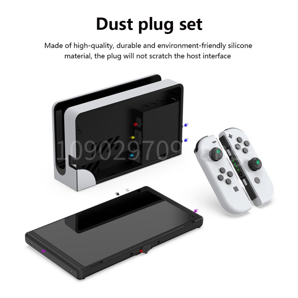

14 PCS/Set Dust Protector Silicone Dustproof Protector Plug for Nintendo Switch OLED Game Console Accessories China Mainland