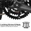 8 Sets Bolts & Nuts Bike Chainring Bolts Sliver Bicycle Chainring Screws  Bike Accessories