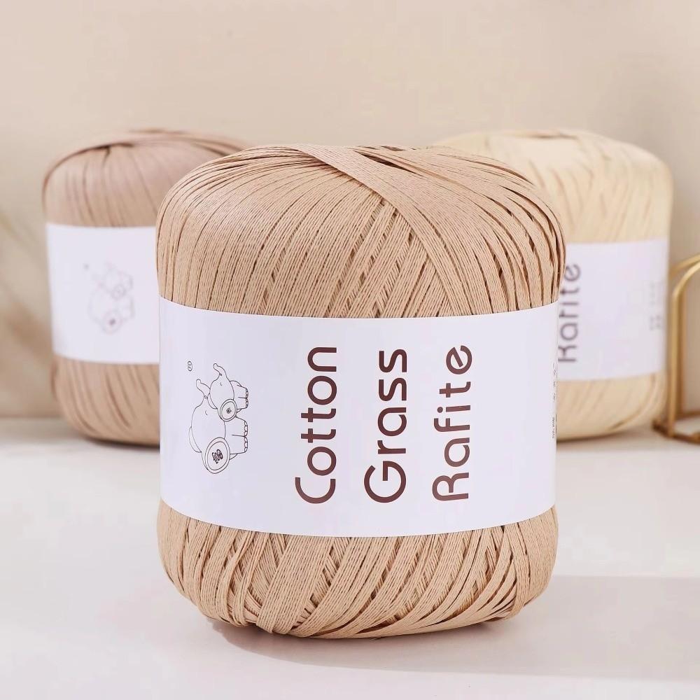 Multicolour Raffia Straw Yarn DIY Packaging Tape New Gift Wrapping Rope Knitting