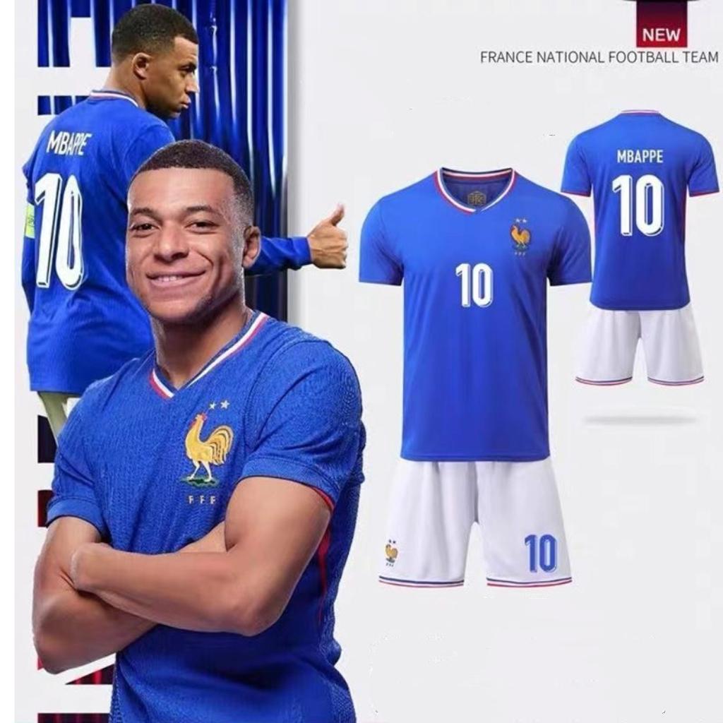 Euro 2024 France Away Strip Mbappe 10