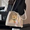 Women's large capacity tote bag tide fabric shoulder bag fashion straw casual bag new crossbody braided straw article bags