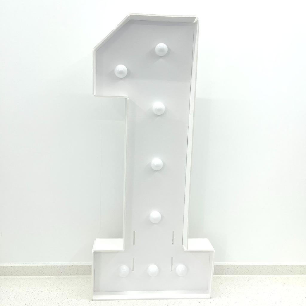 1PC 73cm Marquee Light up Numbers 0-9 with White Lights for Birthday Anniversary Graduation Party,Foam Board Sign DIY Decoration,Lightup Luminarias