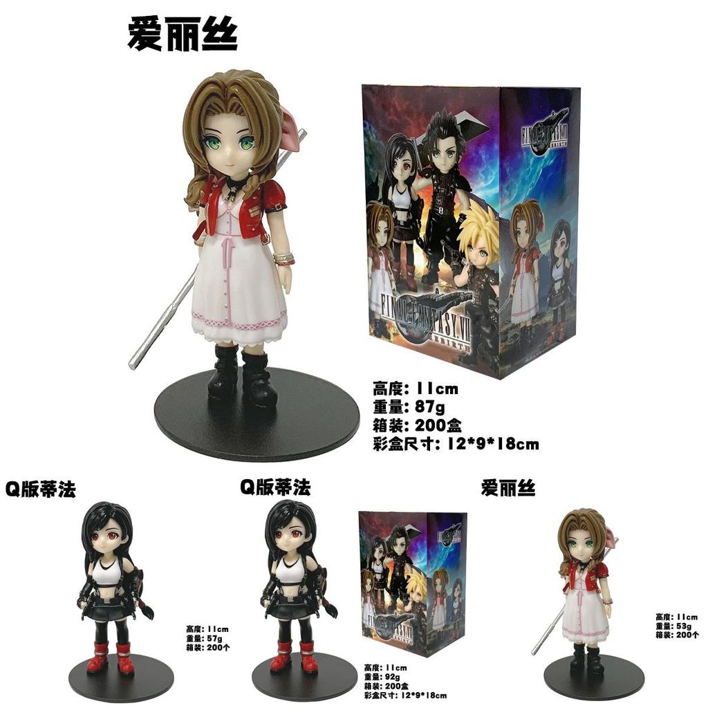 Final Fantasy Vii Rebirth Pvc Action Figure Set With Collectible Display For Fans And Collectors