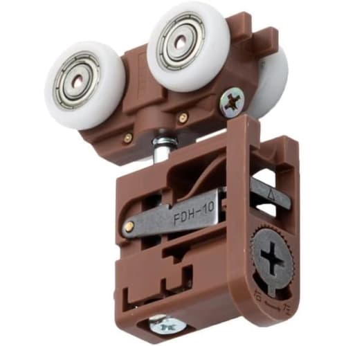 NODA P635 FDH-10 Interior Sliding Door with Top-Hung Pull and Pulley, Closet Offset, Retrofit Fittings, Compatible with Atria and Binoie