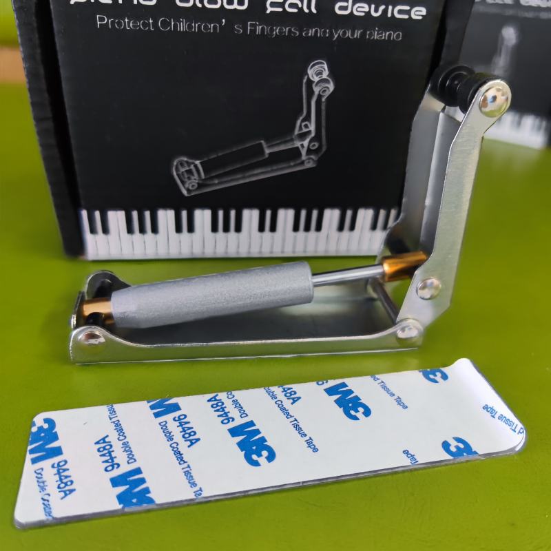 

Piano Slow Fall Device Hydraulic Hinge Buffer Thin Damper Universal Piano Parts Accessories срібний