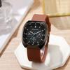 Classic Ladies Quartz Watch With Diamond Accents And Silicone Strap For Casual Wear