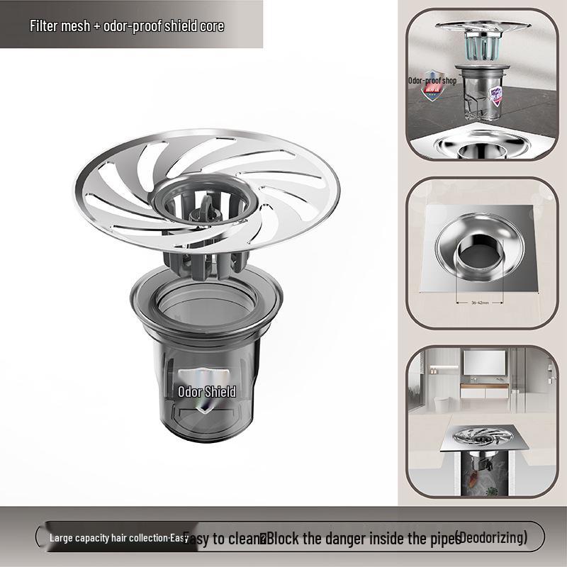 Universal Anti-Backflow Floor Drain Core: Bathroom Deodorizer & Insect Blockage Seal