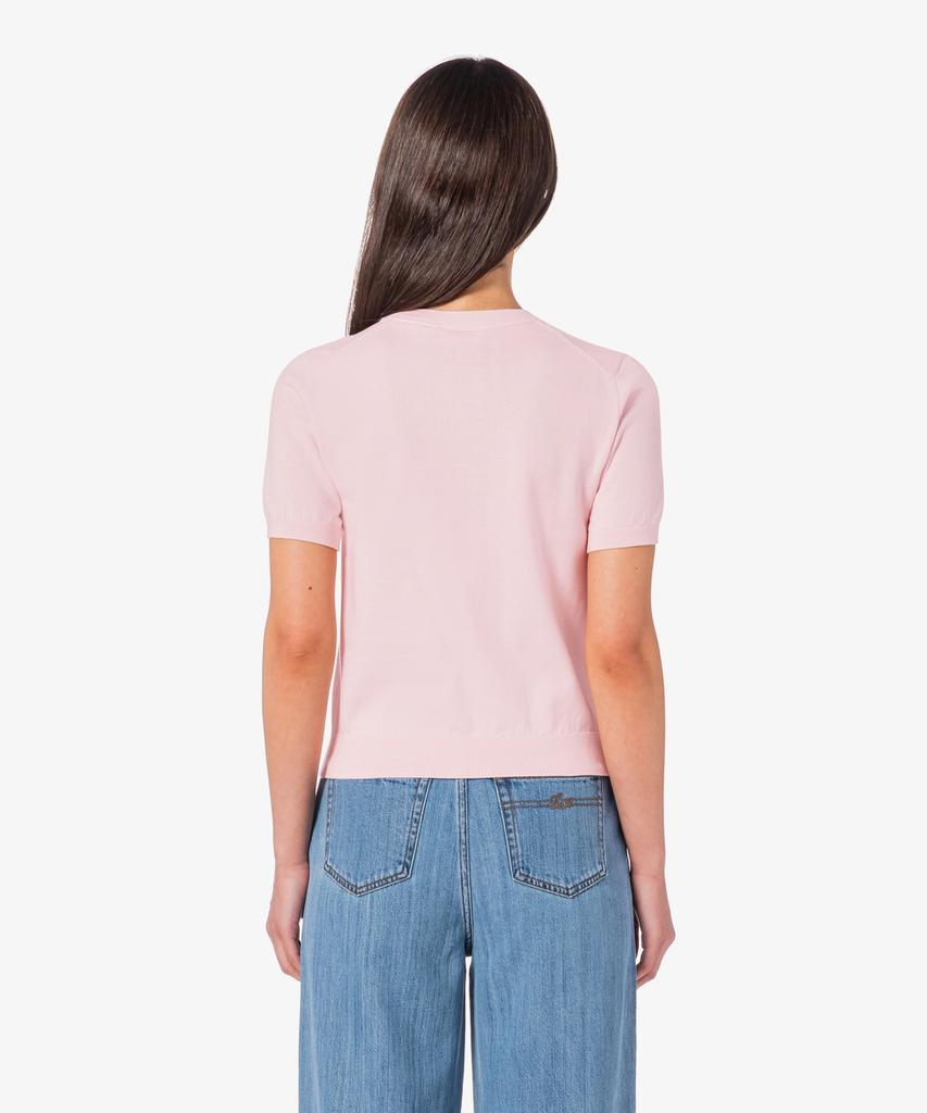 LACOSTE Women'S Basic Crew Neck Short Sleeve Sweater Af115E-56G Ady