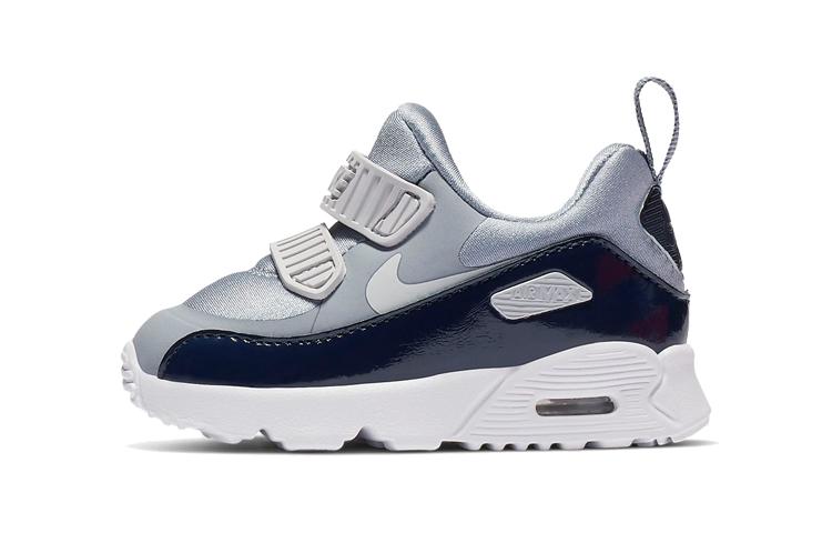 

Nike Air Max Tiny 90 Cushioning Low top Toddler Shoes Obsidian Infant And Toddler 881924-401 23.5