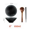 Japanese Noodles bowl restaurant household Spicy large big capacity ceramic soup dumpling bowl Wonton Italian pasta noodles bowl