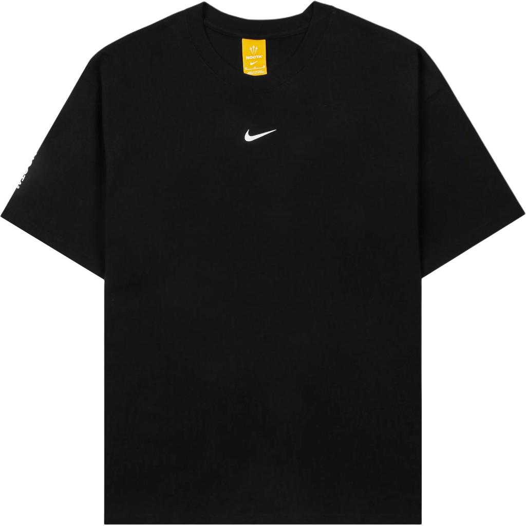 Nike X Nocta Collaboration SS25 Logo Crew Neck Short Sleeve T-Shirt Unisex Tops Black HM5774-010