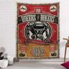 Retro American Style Poster Tapestry Nostalgic Wall Hanging Decor for Bedroom Dormitory Bar Living Room Bedside Backdrop