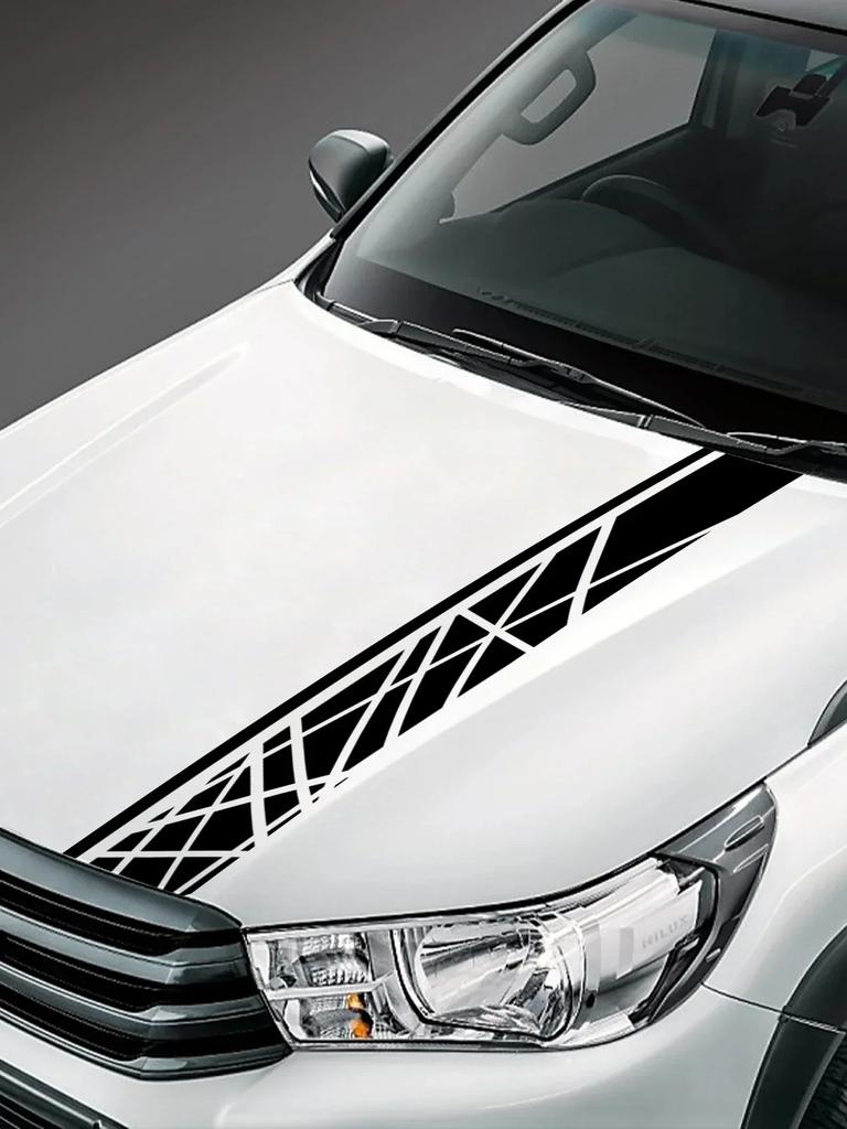 Front Hood Sticker For Toyota Hilux Revo SR5 2015 - 2017 Pickup Car Sticker Kit Waterproof PVC Stickers Car Exterior Accessories
