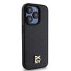 Dkny Dkhmp15Lpshrpsk Iphone 15 Pro6.1 Czarny/Black Hardcase Leather Pattern Monogram Metal Logo Magsafe