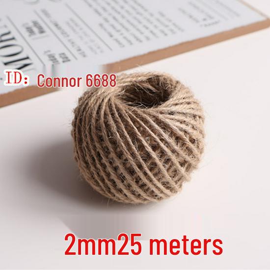 

1-3 мм Цветная Джутовая Веревка Ручной Работы для Винтажных Фотоприщепок, 25/50 Метров