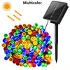 1/2 PCS Set of Solar String Lights Outdoor Garden Fairy Lights 8 Modes Suitable for Fences Trees Weddings Pergolas