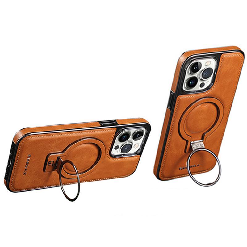 RMBMAX For iPhone 14 Pro Electroplated Kickstand Magnetic Phone Case