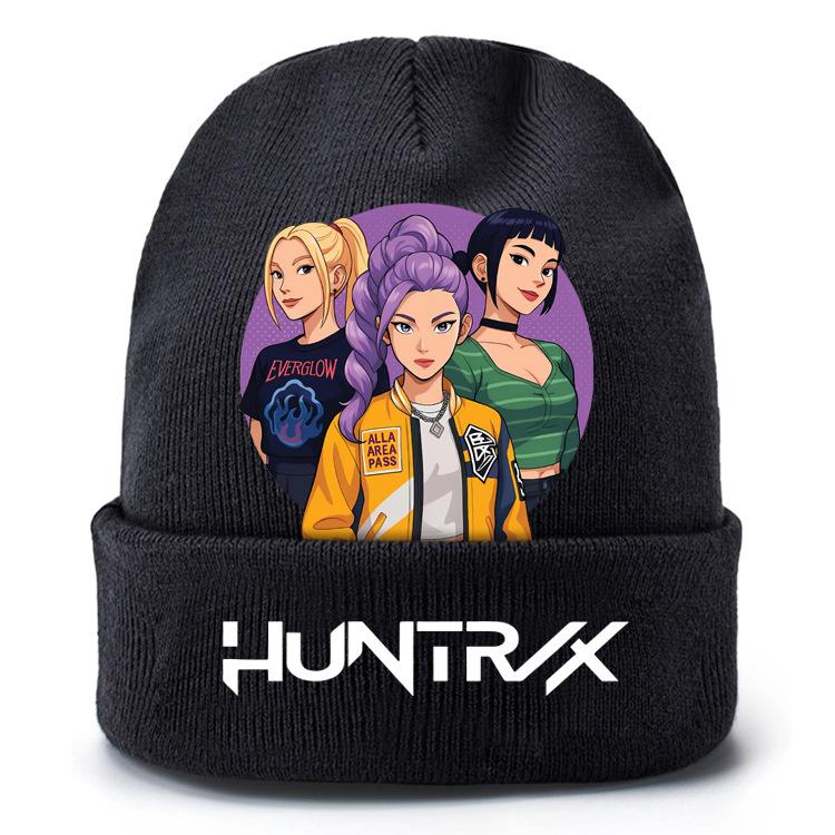 Demon Hunter Knitted Hat Cartoon Headgear Cotton Winter Cap Anime Birthday Gifts