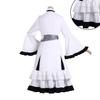 Traje de Cosplay de Bruja Juicio Chica Mágica Hikami Meruru con Tejido de Poliéster para Halloween Fans de Anime y Videojuegos