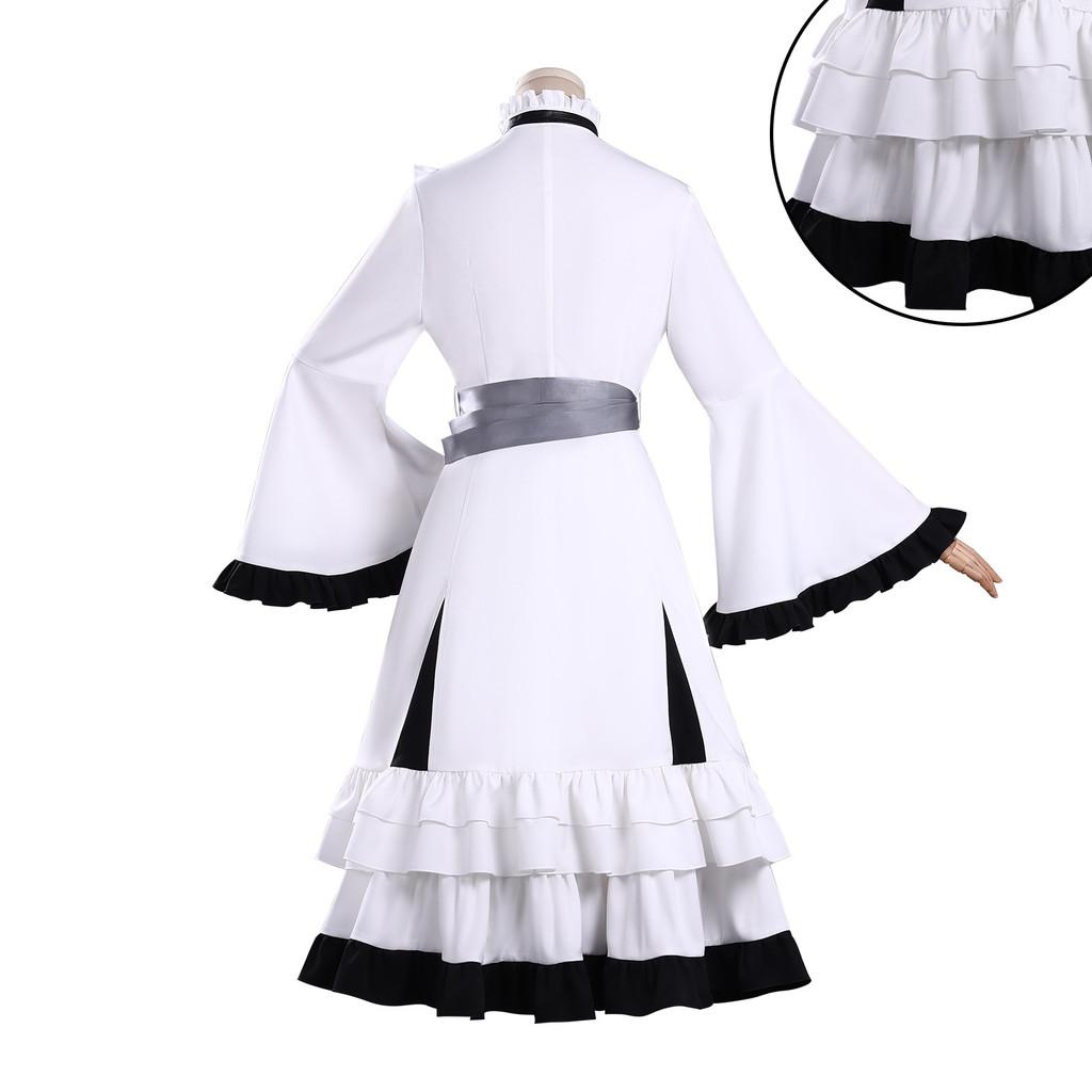 Traje de Cosplay de Bruja Juicio Chica Mágica Hikami Meruru con Tejido de Poliéster para Halloween Fans de Anime y Videojuegos