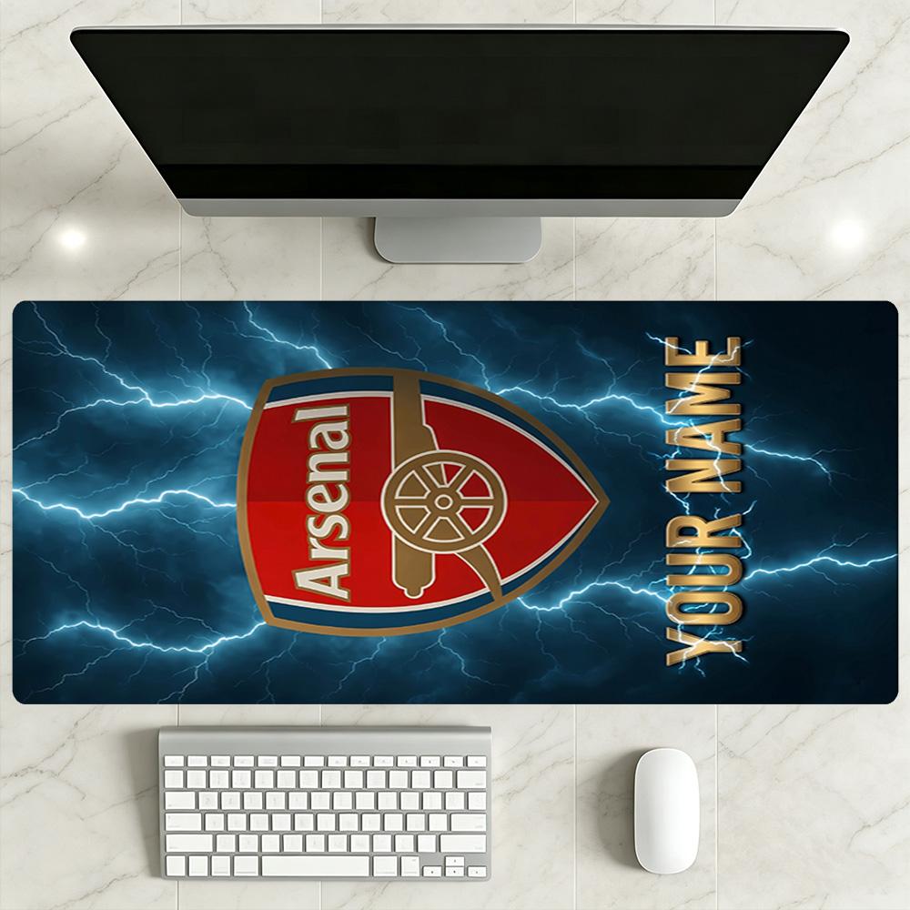 Arsenal F.c. Customized Name Mouse Pad Office Mouse Mats Computer Desk Mat Non-Slip Rubber Bottom Suitable for Office Gaming PC Laptop