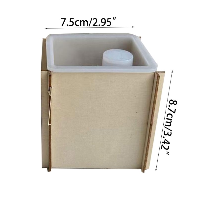 Candle Stand Mold House Shaped Candle Holder Silicone Mold for Making Candle Holder Ornament, DIY Resin Casting Molds