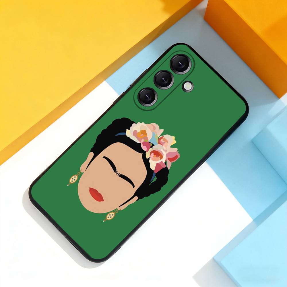 F-Fridas Art K-Kahlo Cool For Samsung Galaxy A 22,71,53,52,51,72,73,5G,Note,J7,8,9 Phone Case Soft Black Cover