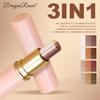 Three Color Eyeshadow Stick Glitter Highlight Shadow Stick Eye Makeup Waterproof Lasting Shimmer Metallic Eyeshadow Makeup