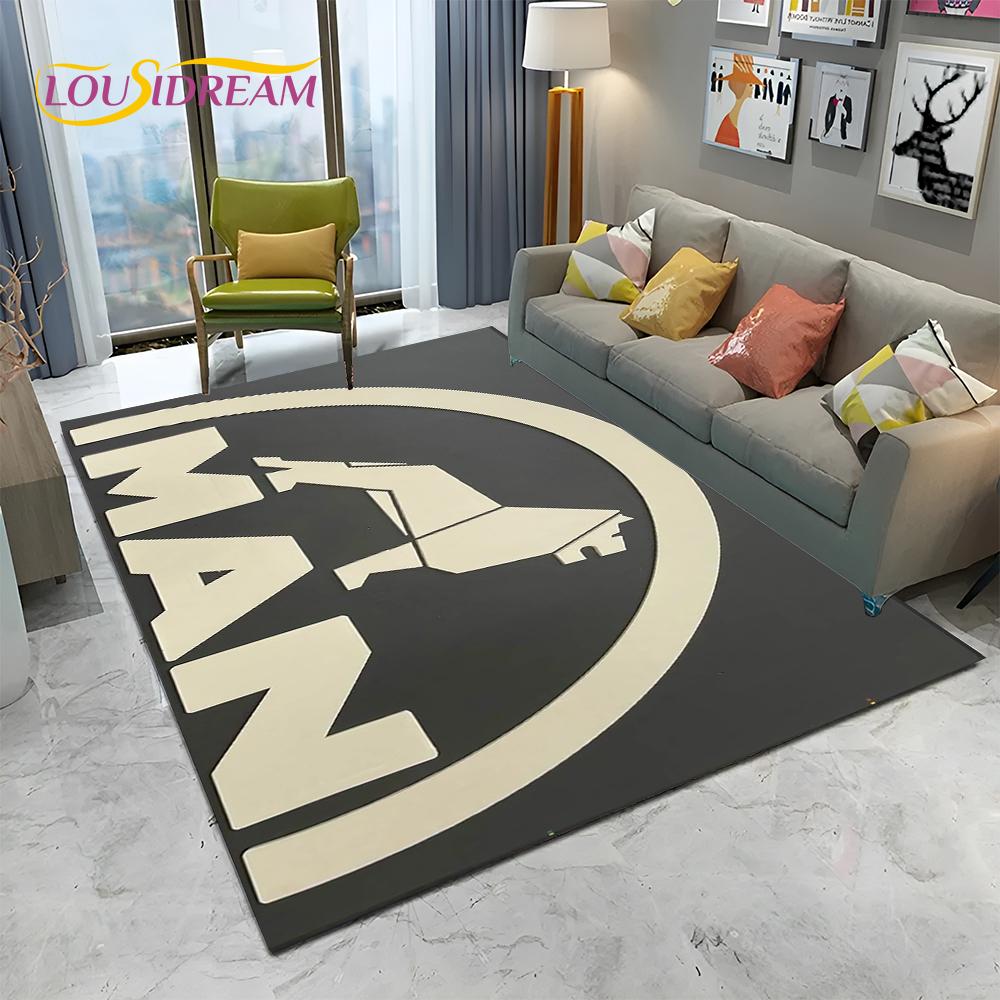 Muž Kamion Logo Série 3D Tisk HD Koberec pro Domácí Obývací Pokoj Ložnici Pohovku Rohožka Dekorace, Dětský Koberec Protiskluzová Podložka